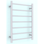 Heated Towel Rail Round 7 Bar 750Hx500Wx120D - Chrome